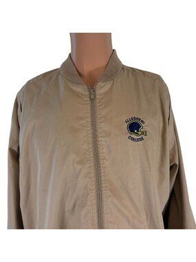Vintage Allegheny Gators Football Jacket Mens Size L College Windbreaker 90s